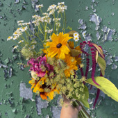 Strauss mit Sommerblumen